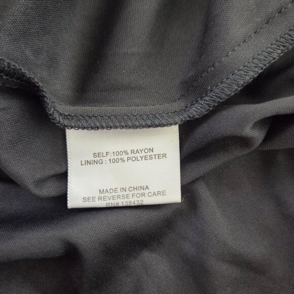 Modcloth Womens Black Mesh Floral Embroidered Dress Size L Feminine Fairy Whimsy - Picture 6 of 12